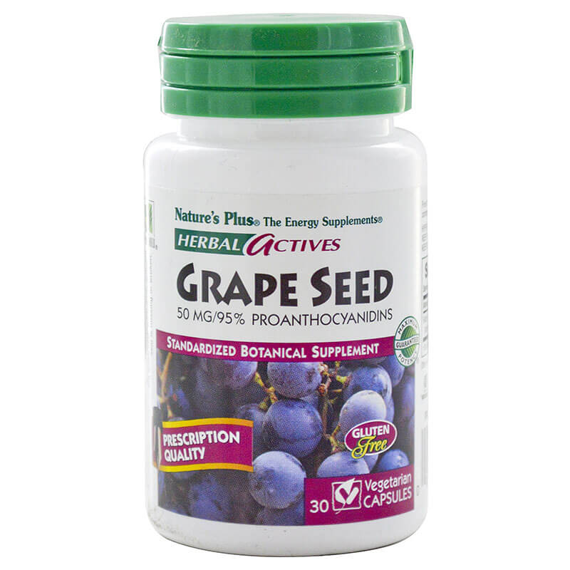 Nature`s plus grape seed 50mg vcaps 30 -healthspot overespa