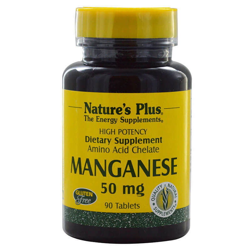 Nature`s plus manganese 50 mg tablets 90 -healthspot overespa