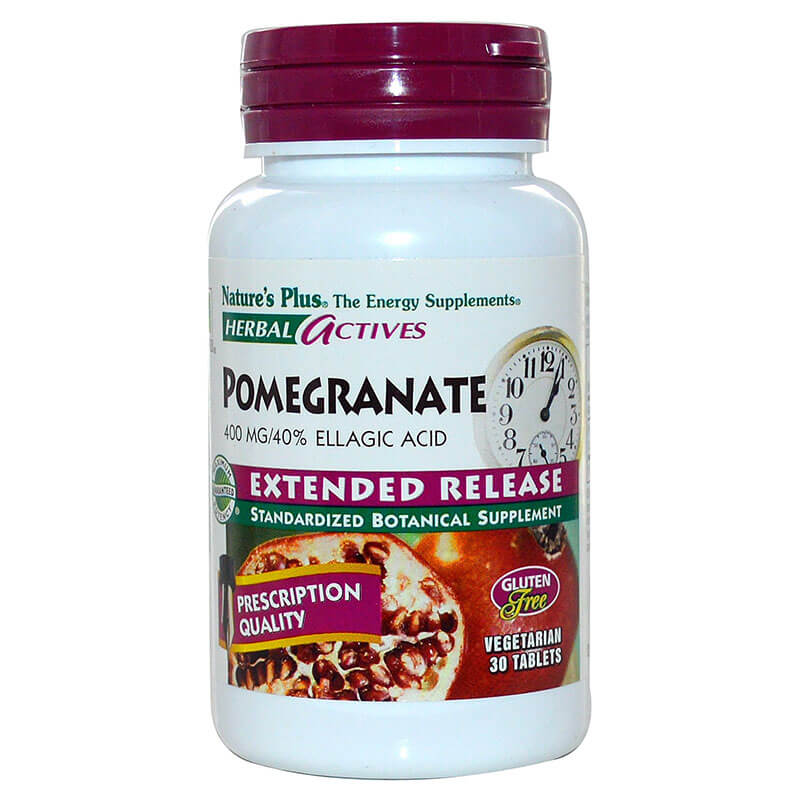 Nature`s plus extended release pomegranate tabs 30 -healthspot overespa