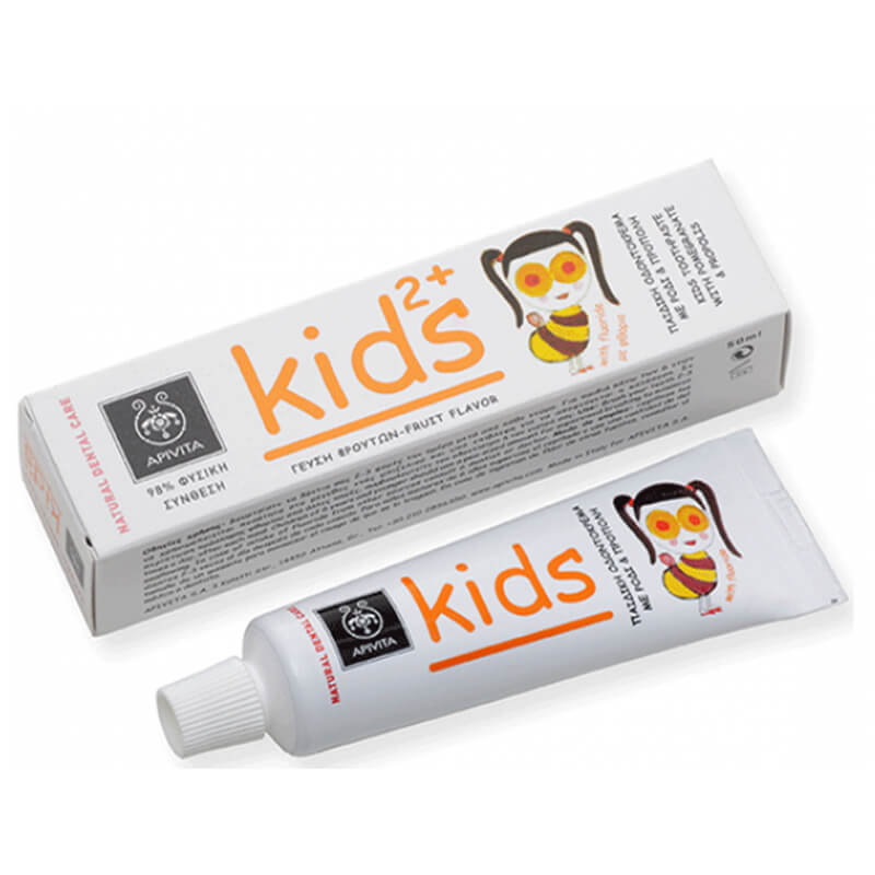 Apivita Kids Toothpaste Παιδική οδοντόκρεμα με γεύση φρούτων Healthspot Overespa
