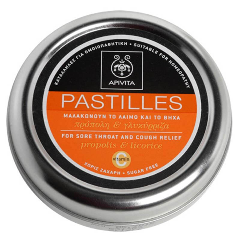 Pastilles Tins Propolis & Licorice για να μαλακώνουν τον λαιμό Healthspot Overespa