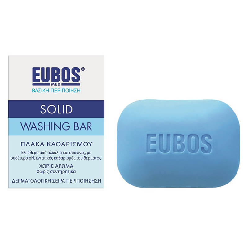 eubos Solid Blue Στερεή πλάκα πλυσίματος, αντί για σαπούνι Healthspot Overespa