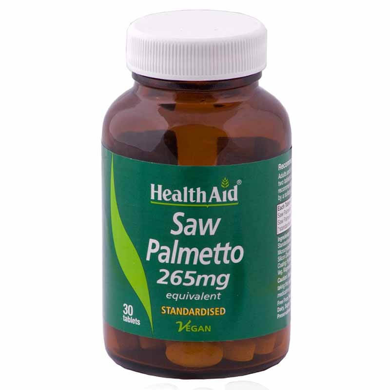 health aid Saw Palmetto Berry Extract 30caps Κάψουλες για τη σωστή λειτουργία του προστάτη Healthspot Overespa