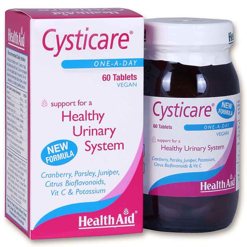 Health aid Cysticare 60tabs Ταμπλέτες για το γυναικείο ουροποιητικό σύστημα Healthspot Overespa