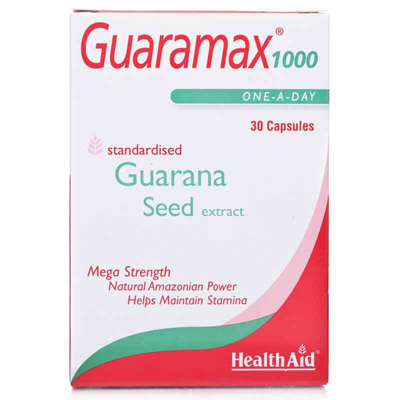 Health aid Guaramax Guarana Κάψουλες για τόνωση και ενέργεια Healthspot Overespa