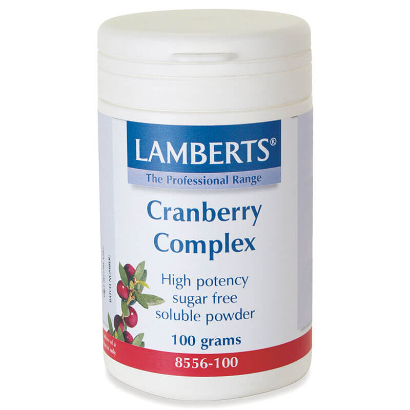 Lamberts Cranberry Complex Powder Ροζ ευδιάλυτη σκόνη, 100gr Healthspot Overespa
