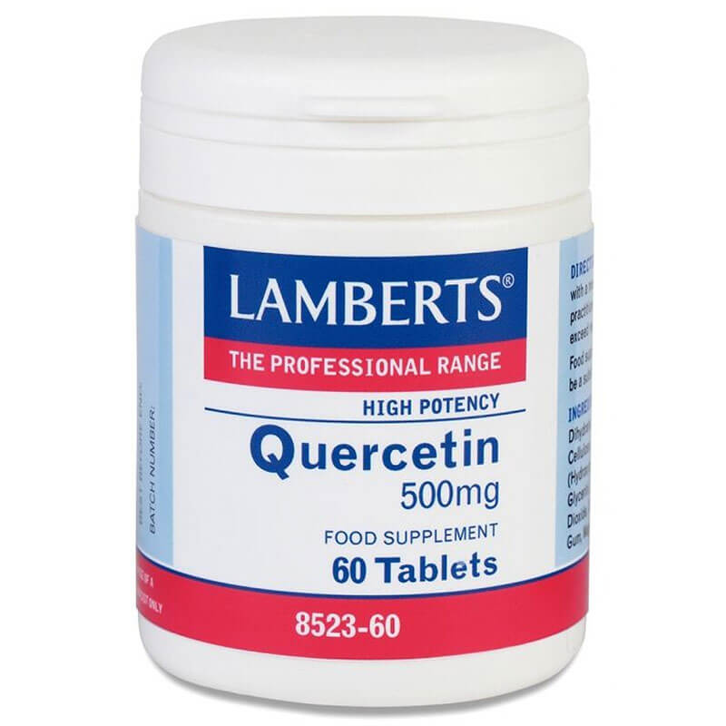 Lamberts Quercetin Υγιή λειτουργία καρδιαγγειακού συστήματος, 500 Mg, 60 Tab Healthspot Overespa