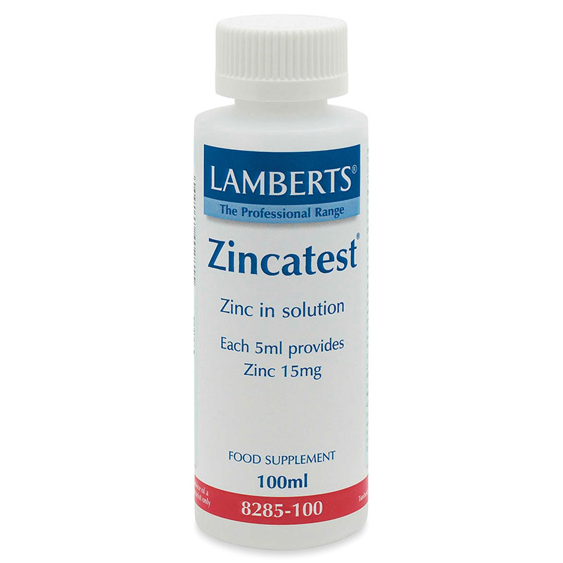 Lamberts Zincatest Δείχνει το επίπεδο του ψευδαργύρου του κάθε ατόμου, 100ml Healthspot Overespa