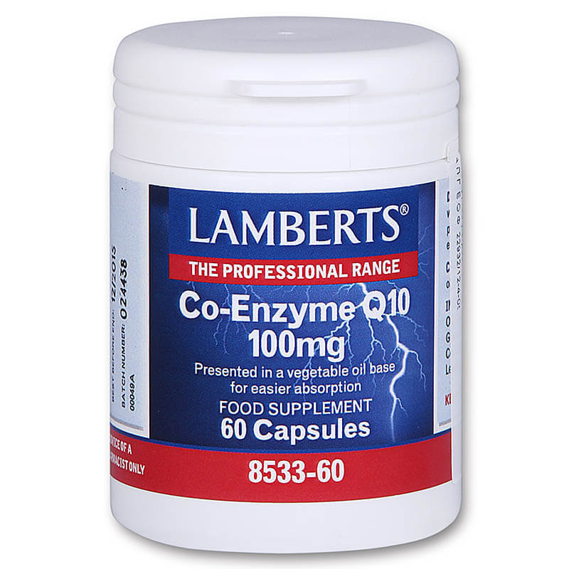 Lamberts Co-enzyme Q10 Συμπληρώματα, 100mg 60caps Healthspot - Overespa