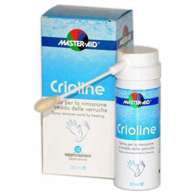 Master aid Crioline 50ml Χρησιμοποιείται για την θεραπεία και την αφαίρεση των μυρμηγκιών με ψυχρή θερμοκρασία -healthspot overespa