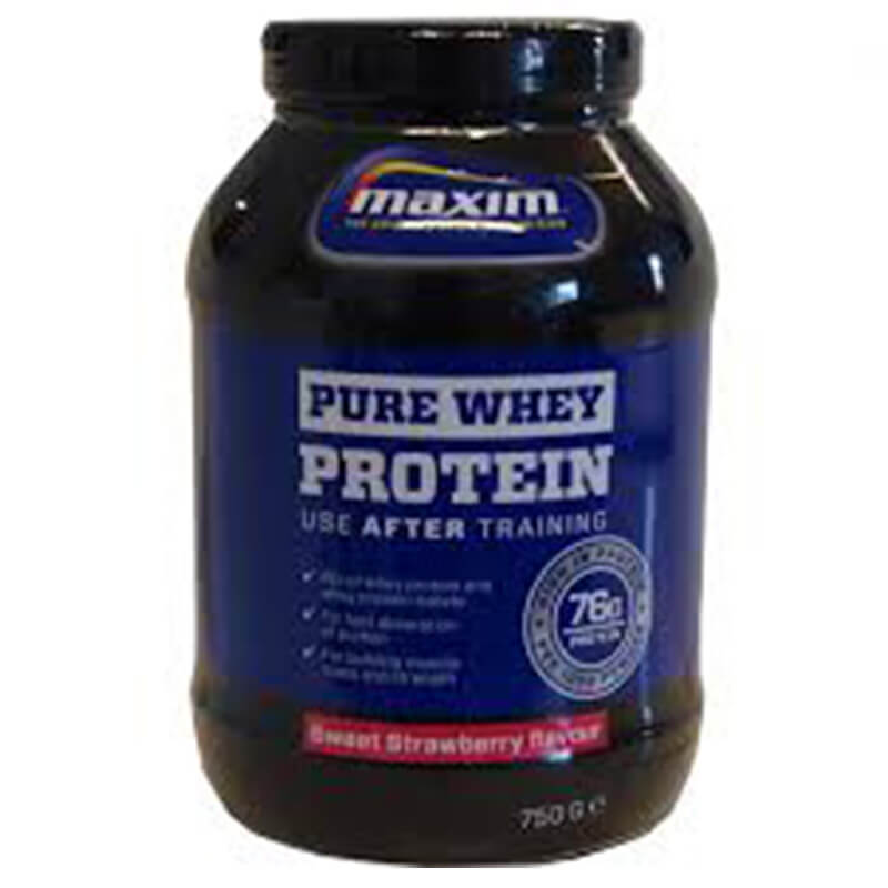 Maxim whey protein strawberry pure 750 gr -healthspot overespa
