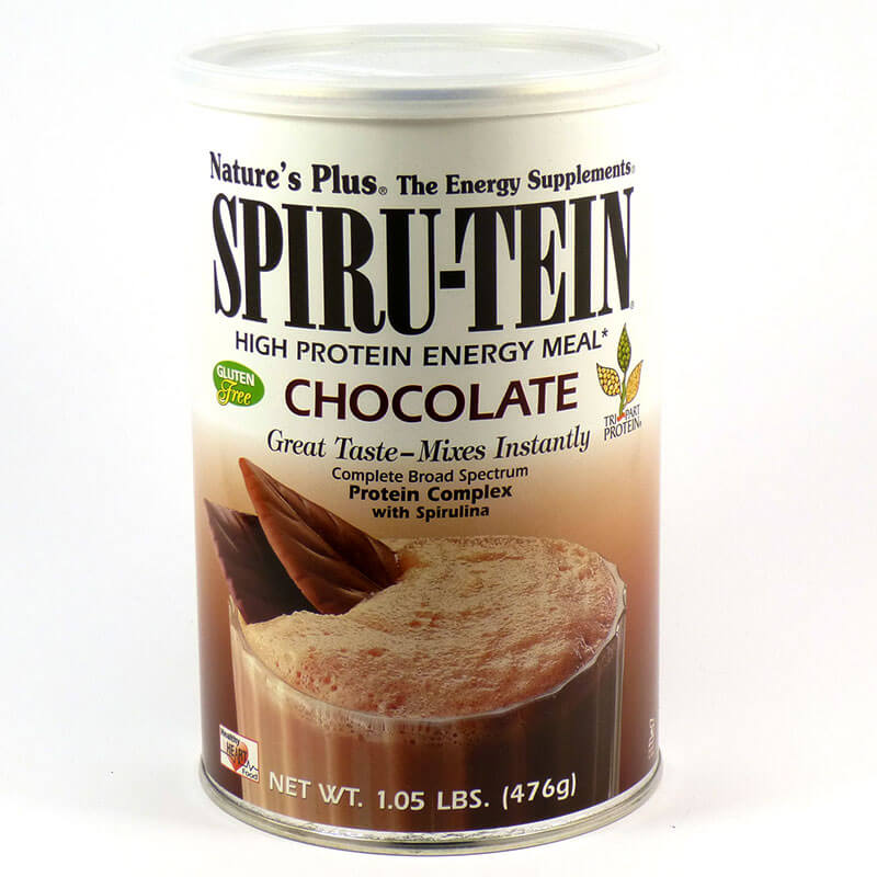Nature`s plus chocolate spirutein shake 1.05 lb -healthspot overespa