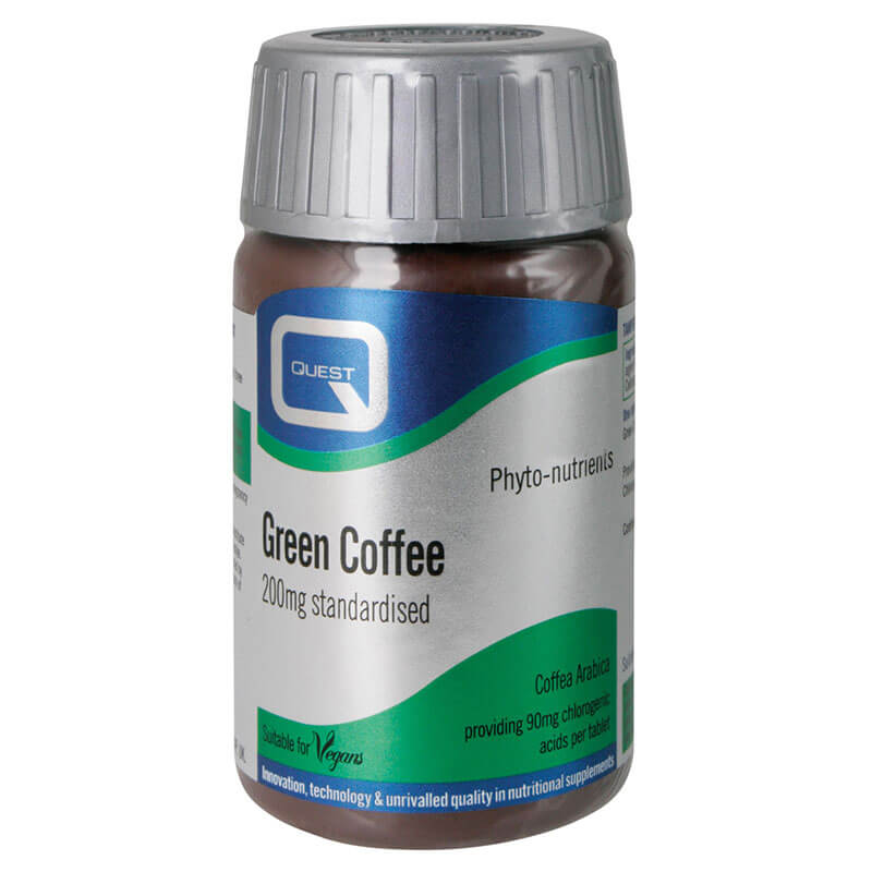 Quest Green coffee 90s Συστατικά που ενισχύουν τη χρησιμοποίηση του λίπους, έναντι των υδατανθράκων -healthspot overespa