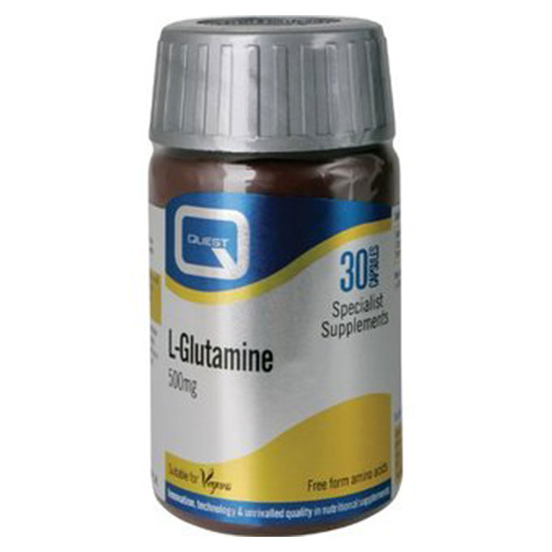 Quest L-glutamine 500mg 30tabs Πηγή ενέργειας για τον εγκέφαλο -healthspot overespa