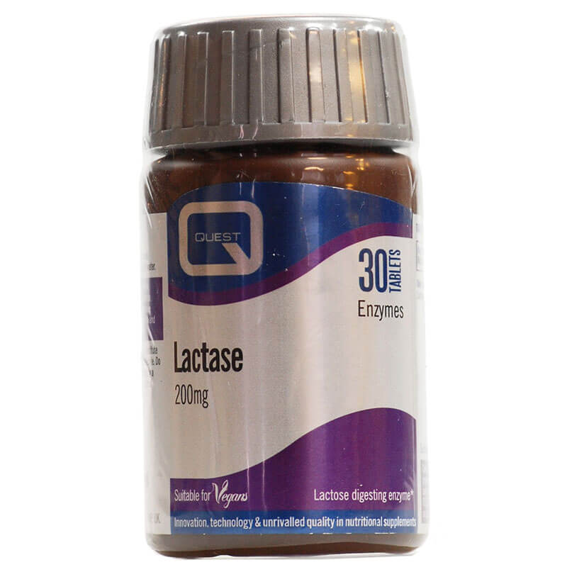 Quest Lactase 200mg Για άτομα με δυσανεξία στη λακτόζη -healthspot overespa