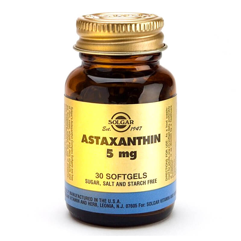 Solgar Astaxanthin 5mg Ισχυρό αντιοξειδωτικό Softgels 30s Healthspot Overespa