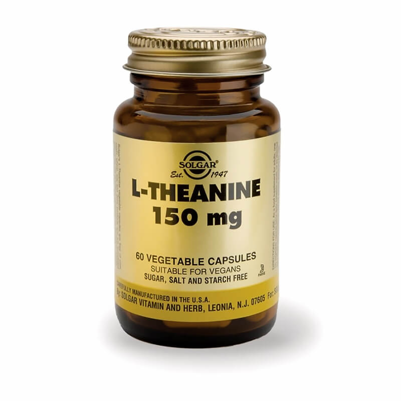 Solgar L-theanine 150mg Caps 60s Συμπλήρωμα διατροφής κατά της ανησυχίας Healthspot Overespa