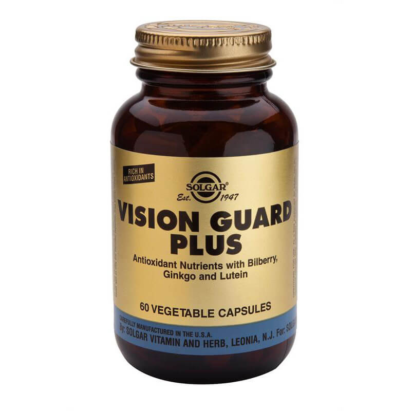 Solgar Vision guard Ισχυρός συνδυασμός αντιοξειδωτικών στοιχείων, 60 veg.caps Healthspot Overespa