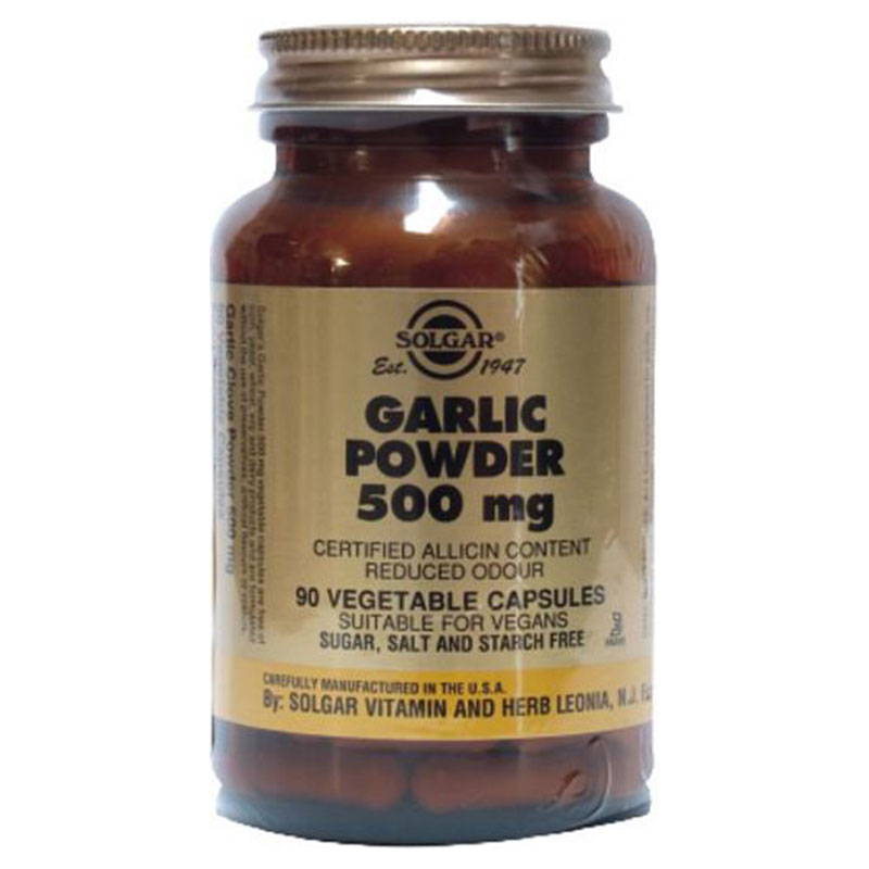 Solgar garlic powder 500mg 90s -healthspot overespa