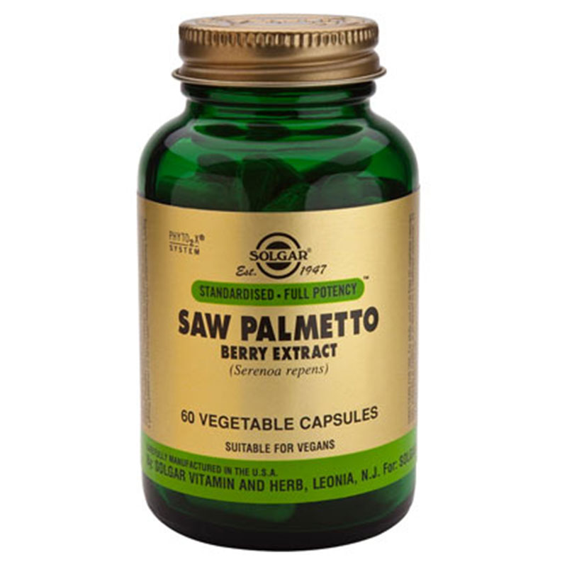 Solgar saw palmetto berry extract 60 -healthspot overespa