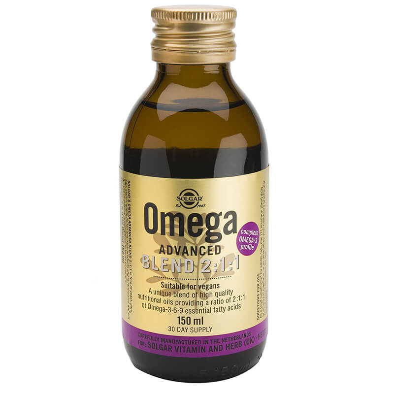 solgar Omega Advanced liquid Συμπληρώματα, Blend 2/1/1 Liquid Healthspot - Overespa