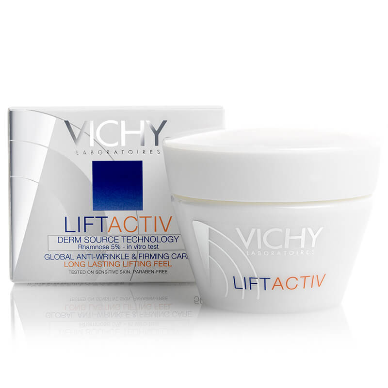 Vichy Liftactiv Derm Source Αντιρυτιδική κρέμα κανονική/μικτή επιδερμίδα, 50ml Healthspot Overespa
