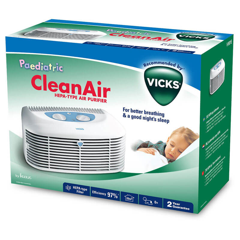 Vicks Ιονιστής αέρα Μέγιστη απόδοση στο καθάρισμα του αέρα λόγω του φίλτρου HEPA -healthspot overespa