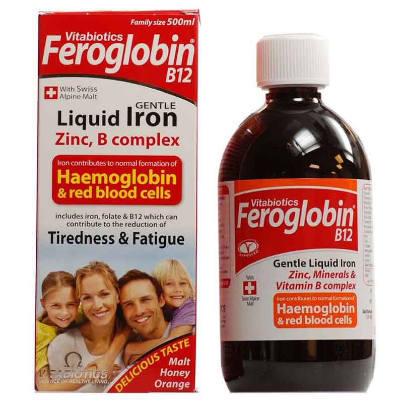 Vitabiotics feroglobin b12 liquid 200ml -healthspot overespa