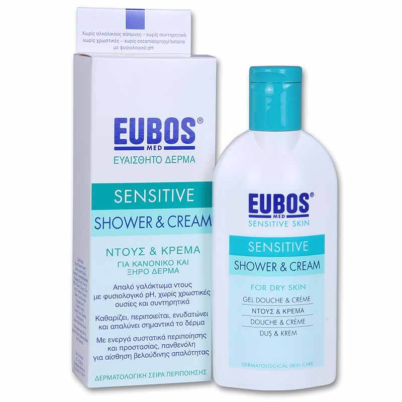 eubos Shower & Cream Για τον καθημερινό απαλό καθαρισμό του σώματος Healthspot Overespa