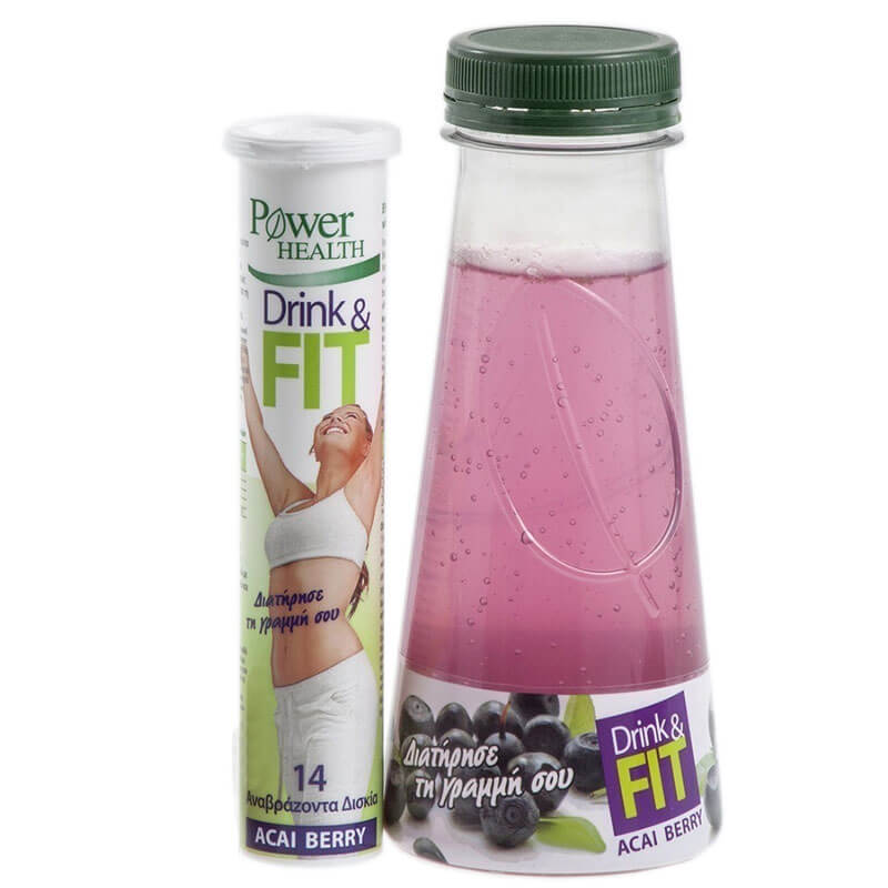Power Health Drink Fit 14s Φυσικό συμπλήρωμα με φρούτα Acai Berry - Healthspot Overespa