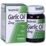 Health aid garlic oil 2mg 30caps Κάψουλες για τη ρύθμιση της πίεσης του αίματος - healthspot overespa