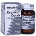 Health aid magnesium orotate 500mg 30tabs - healthspot overespa