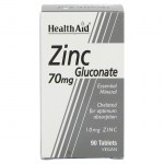 Health aid zinc gluconate 70mg 90tabs - healthspot overespa
