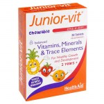 Health aid Junior - Vit Children S 30tabs Ταμπλέτες με βιταμίνες & μέταλλα για παιδιά Healthspot Overespa