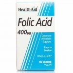Health aid Folic Acid 400mg Ταμπλέτες για την παραγωγή νουκλεϊνικού οξέως Healthspot Overespa