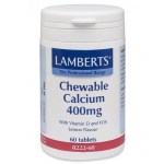 Lamberts Chewable Calcium Ασβέστιο, 400mg 60tabs Healthspot Overespa