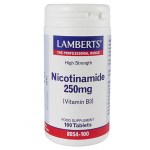 Lamberts Nicotinamide Βιταμίνες που συμβάλλουν σε πάνω από 50 μεταβολικές αντιδράσεις του οργανισμού Healthspot Overespa
