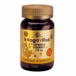 Solgar Kangavites Vit.c 100mg Chewable Tabs Μασώμενη βιταμίνη C για παιδιά Healthspot Overespa