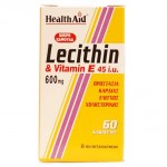 Health aid lecithin 600 mg and vitamin e 60caps Κάψουλες που ενισχύουν τη λειτουργία της καρδιάς - Healthspot overespa