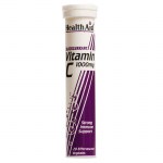 health aid Vit C Blackcurrant 1000 mg, 20 tabs Ταμπλέτες που αυξάνουν την απορρόφηση του σιδήρου Healthspot Overespa